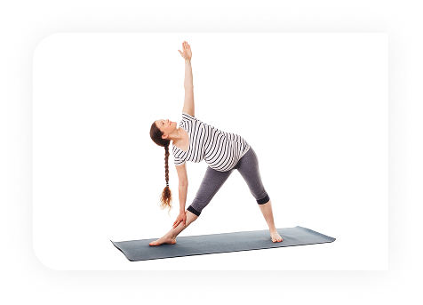 Woman doing yoga